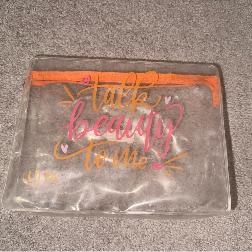 Talk beauty to me cosmetic bag purse 👛